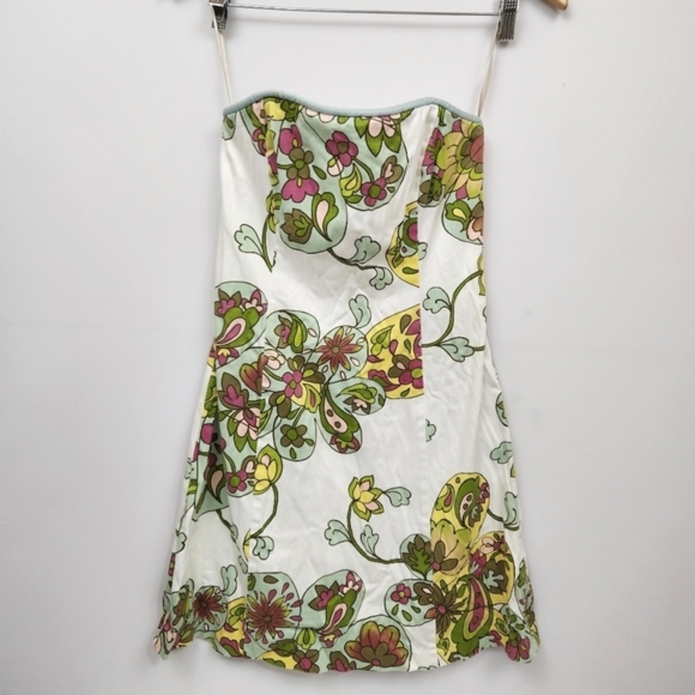 Robin Jordan Strapless Floral A-line Dress Size 4